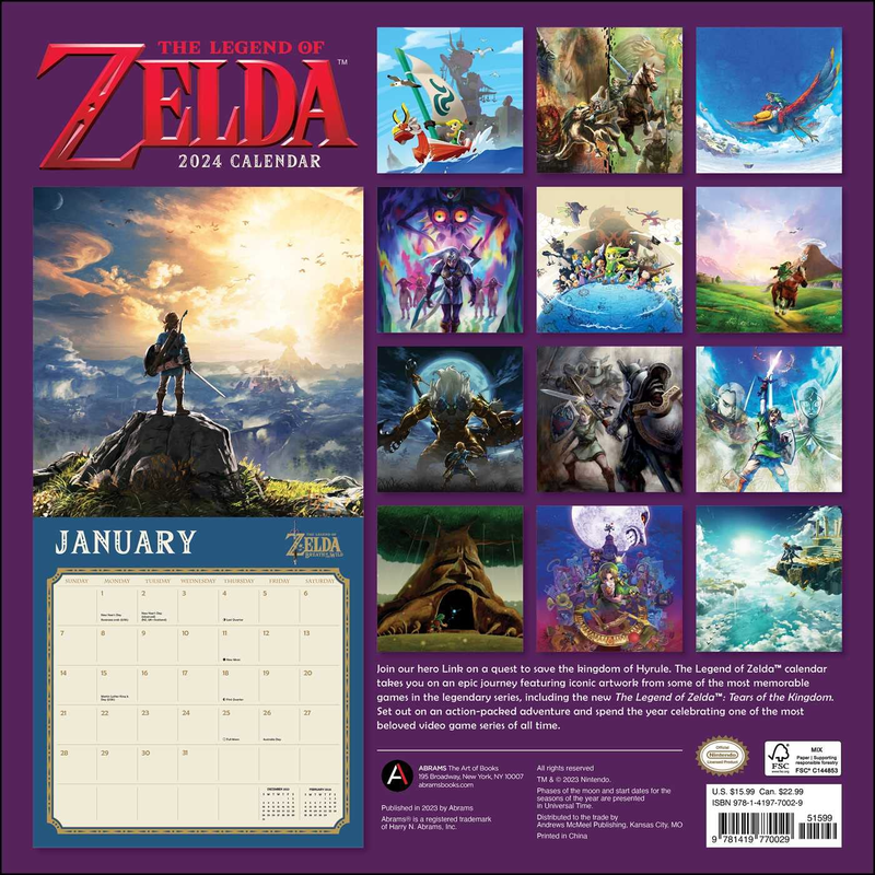 legend-of-zelda-2024-wall-calendar-the-gaming-shelf