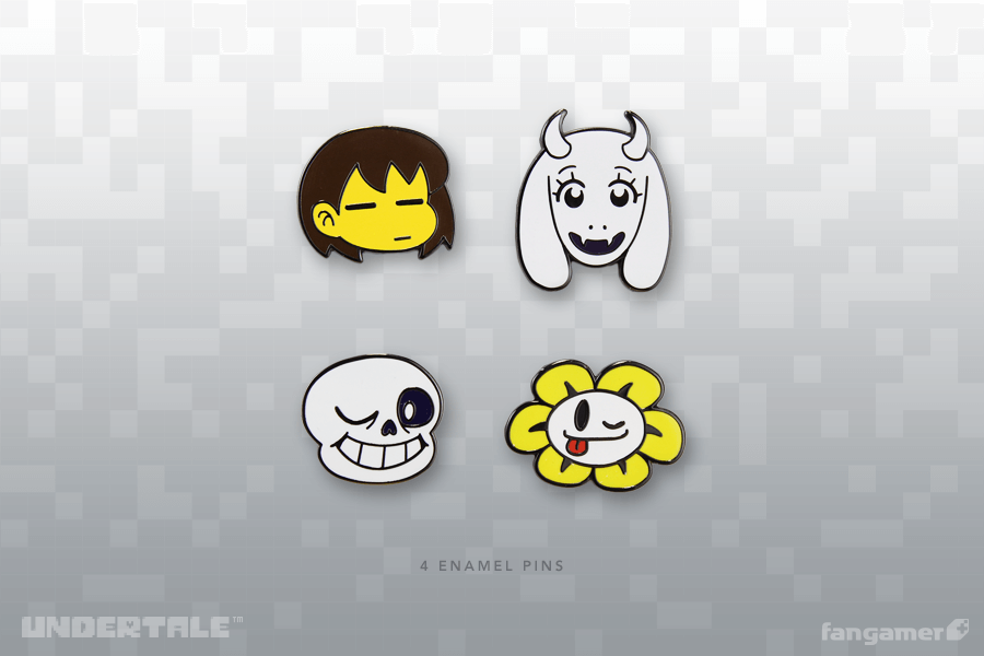 Undertale Character Pins Set 1 The Gaming Shelf